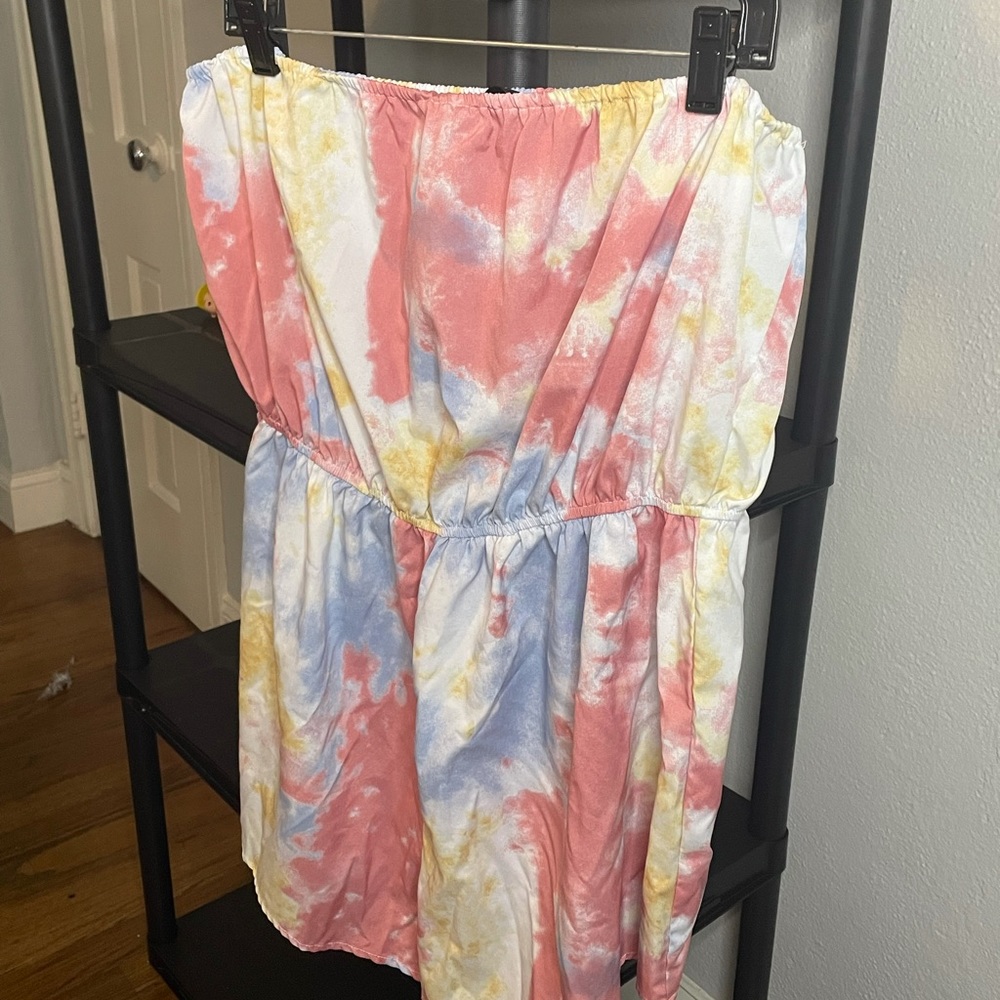 2 Muti-Colored Halter Rompers 2XL